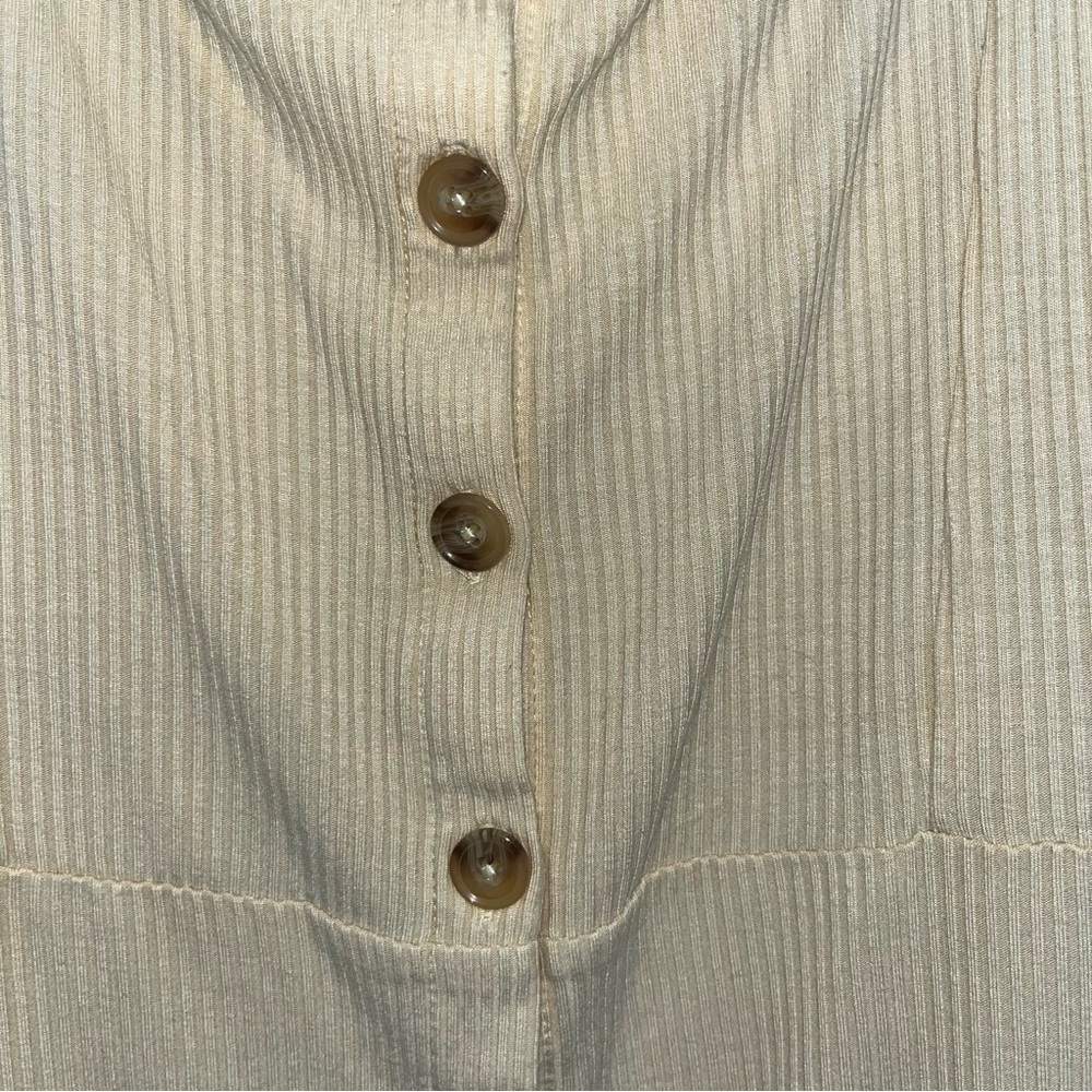 TopShop Ribbed Button Down Mini
Dress Tie Sleeve Size 6 - Picture 3 of 5